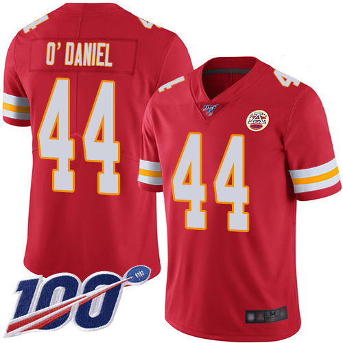 Men Kansas City Chiefs #44 ODaniel Dorian Red Team Color Vapor Untouchable Limited Player 100th Season Nike NFL Jersey->kansas city chiefs->NFL Jersey